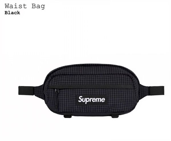Supreme 2024SS Reflective Waist Bag 黒新品 シュプリーム リフレクティブ ウエストバッグ