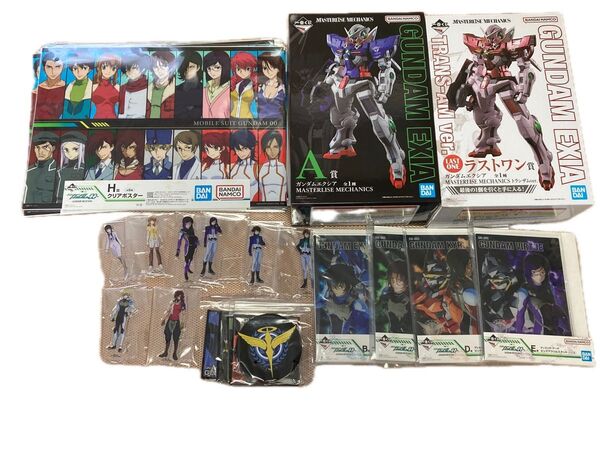 【新品】一番くじ ガンダムOO A賞 ガンダムエクシア B/C/D/E賞(ビッグアクリルスタンド) ラストワン賞 下位賞セット