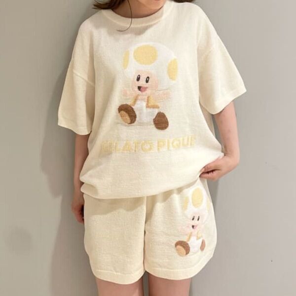 新品 ジェラートピケ キノピオ ジャガードプルオーバー ショートパンツ