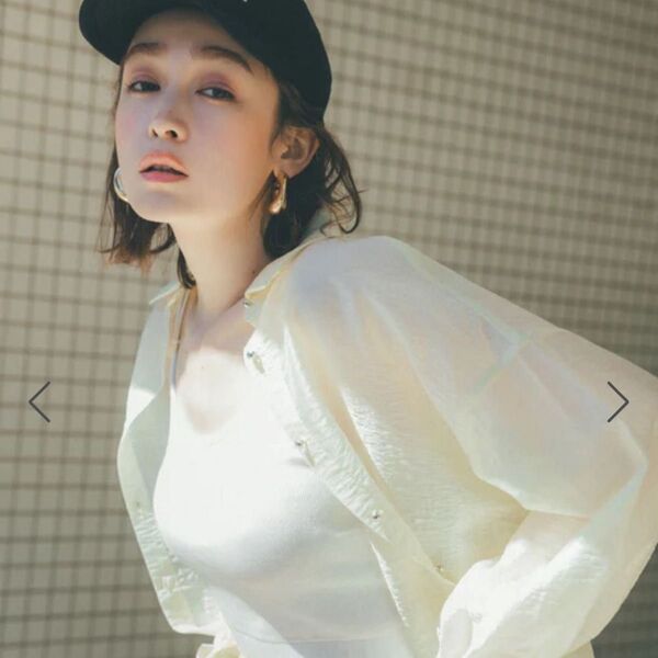 VIS 光沢素材長袖シャツ