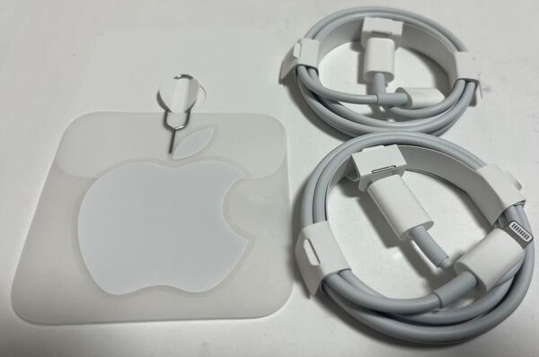 【Apple正規品】USB-C-Lightningケーブル:MUQ93FE/A(1m)2本Set+オマケ→200円引クーポンOK