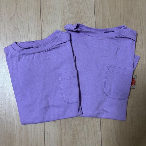 マーキーズ Tシャツ 110 120 紫 お揃い ペア トップス 半袖