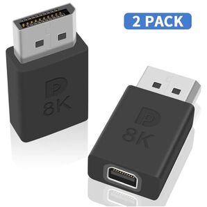 Poyiccot Mini DP to DisplayPort 延長アダプタ8K