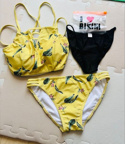 ビキニショーツ インナービキニ ショーツビキニ水着 水着 海 花柄 ビキニ ホームクリーニング済み