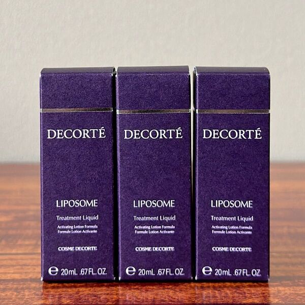 【新品未開封】DECORTE コスメデコルテ リポソーム トリートメント リキッド 化粧水 20ml 3本セット 60ml