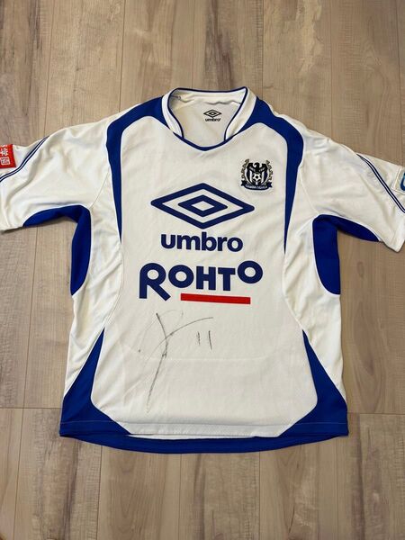 ガンバ大阪 トレーニングウェア 宇佐美貴史サイン入り半袖ユニフォーム 非売品 レア アンブロ UMBRO XOサイズ