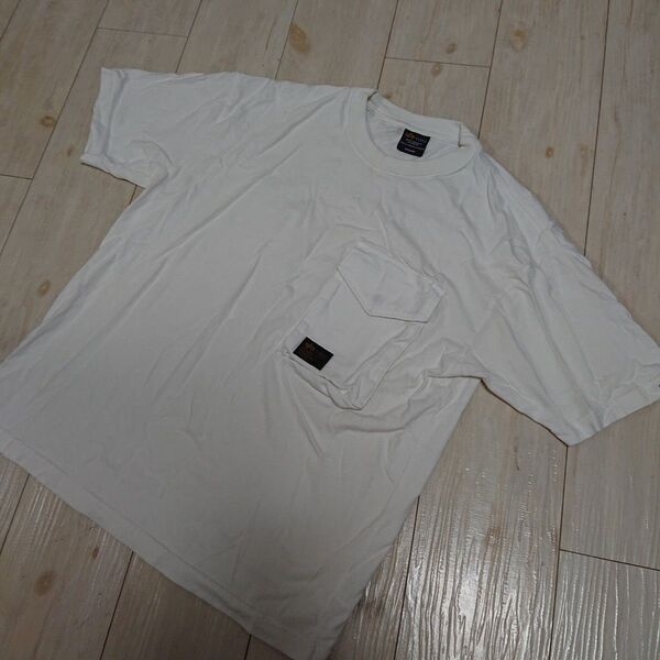 ALPHA INDUSTRIES ポケットTシャツ オフホワイト Mサイズ