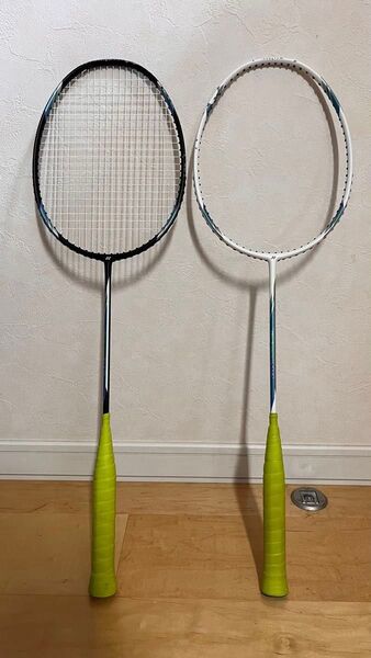 YONEX バドミントンラケット2本 アークセイバーD19 3UG5 2020年モデル 白黒