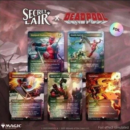 【新品未開封】MTG Secret Lair x MARVEL Deadpool Rainbow Foil Edition