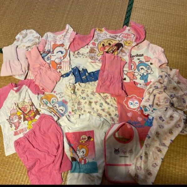 アンパンマン 90cmと95cm 12点セット ワンピース 女の子 Tシャツ 子供服 トップス