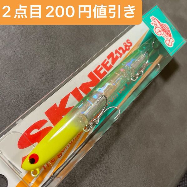 新品未使用 ポジドライブガレージ スキニーズ128S #03 CHモヒート |シーバスヒラメプラグ