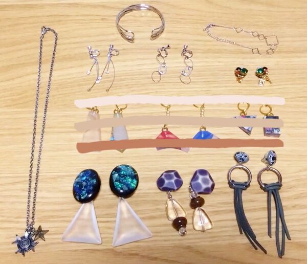アクセサリー イヤリング ネックレス ブレスレット ほぼハンドメイド 9点セット まとめ売り