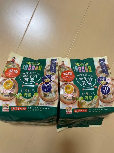 「神州一味噌 みそ汁食堂 味噌屋の一杯 いろいろ野菜減塩 20食」