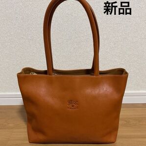 【新品】イルビゾンテ トートバッグ ブラウン ヤキヌメ