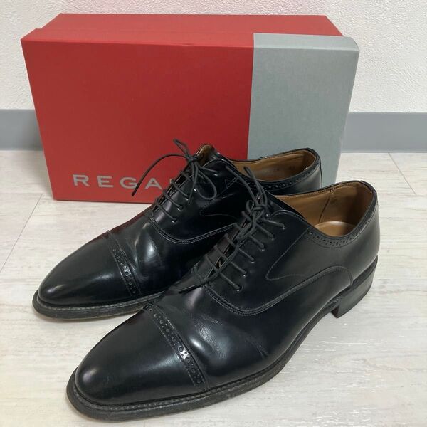 REGAL リーガル ストレートチップ シューズ 黒 25 ビジネスシューズ 革靴