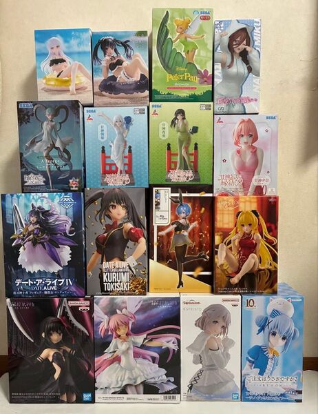 美少女 フィギュア まとめ売り 16種セット 魔法少女まどか デートアライブ アイドルマスター 甘神さんちの縁結び ほか