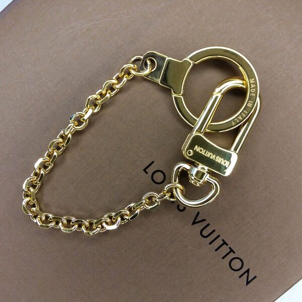 ルイヴィトン LOUISVUITTON (正規品) ★美品★ キーチェーン キーホルダー バッグチャームチェーン キーリング
