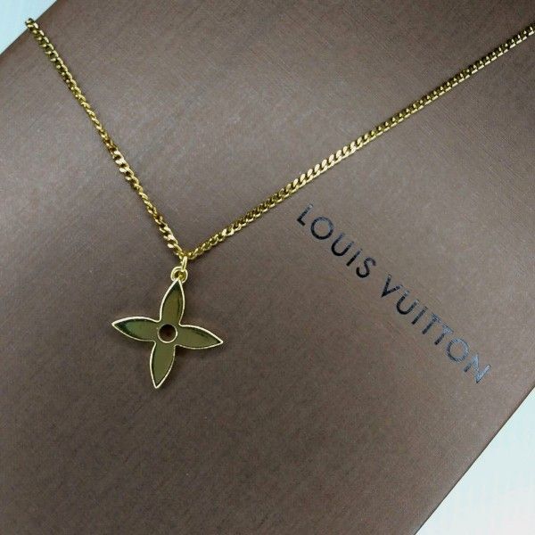ルイヴィトン LOUISVUITTON (正規品)フラワーチャーム&ネックレスチェーン(社外品)
