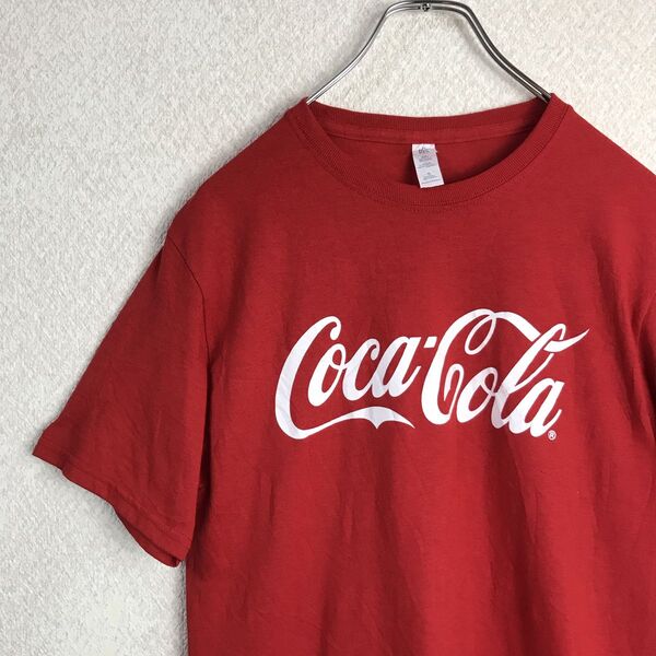 ジャージーズ Tシャツ コカコーラ 企業プリント レッド S 古着