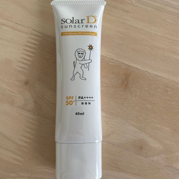 フィルム付き Solar D Sunscreen 日焼け止め SPF50+ PA++++ 40ml 無香料