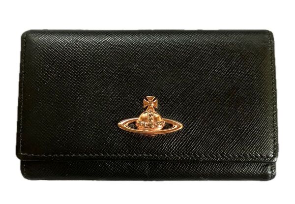 Vivienne Westwood ヴィヴィアンウエストウッド レザー 6連キーケース 三つ折り ピンク オーブ