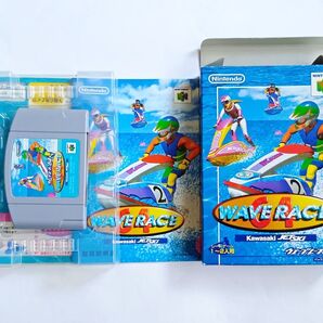 N64 ウェーブレース64 箱説完備【ロクヨン、箱付き、説明書、完品、カセット、レトロゲーム】