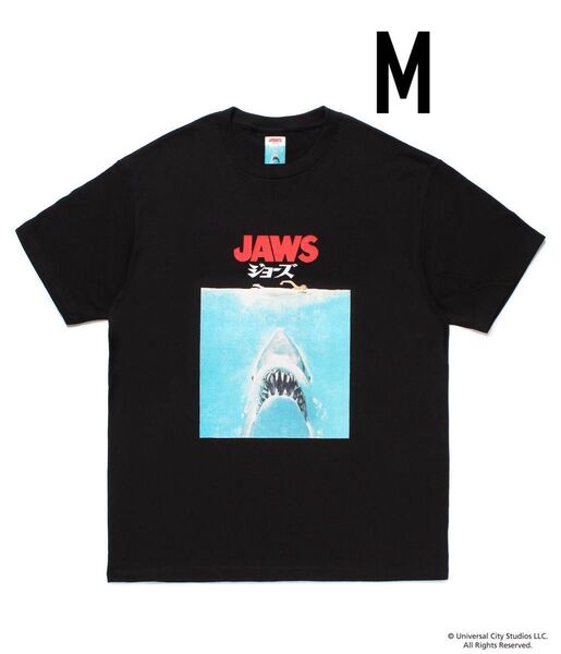 黒M WACKO MARIA ワコマリア JAWS / ジョーズ T-SHIRT ヴィンテージTシャツ ムービー