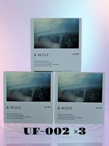 & WOLF セラムリキッドファンデーション UF-002 ライトベージュ 3個