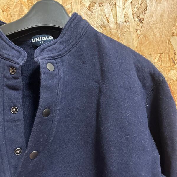 UNIQLO ヘンリーネックプルオーバー ネイビー