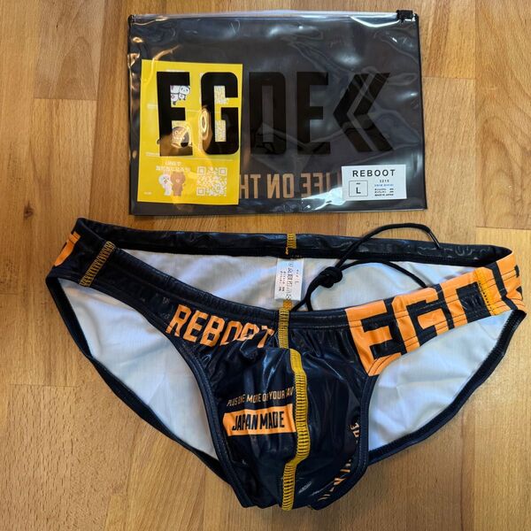 EGDE≪ REBOOT メンズビキニ ブラック×オレンジ Lサイズ 新品未使用