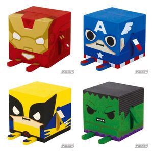 【美品】アベンジャーズ ガチャキューブ 4個セット