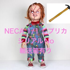 新品未開封 NECA チャイルドプレイ ライフサイズレプリカ チャッキー 等身大/ハンマーレプリカ付き