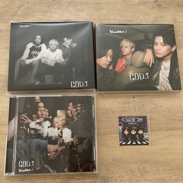 number_i GOD_i 3形態 初回生産限定盤A 初回生産限定盤B 通常盤 特典ステッカー CD