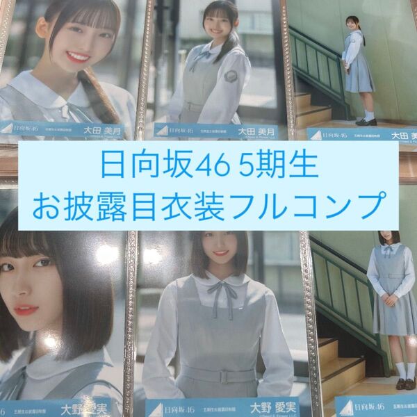 日向坂46 生写真 5期生お披露目衣装 全メンバーフルコンプ