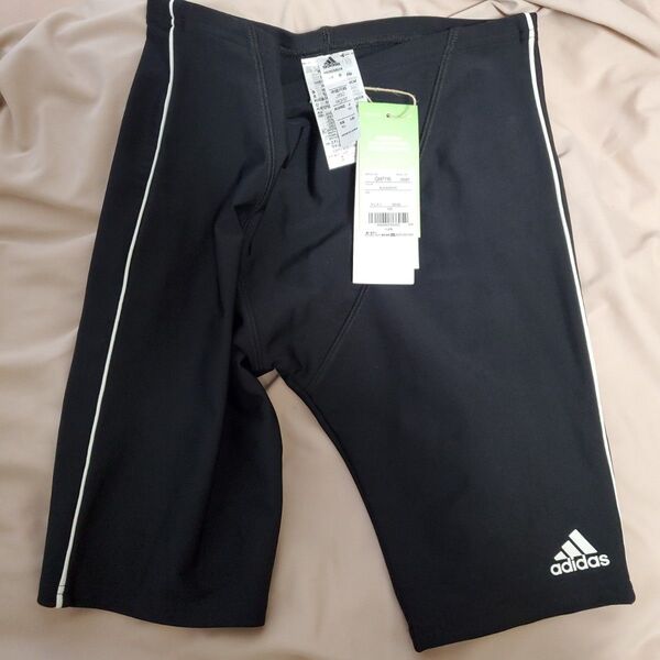 アディダス 150cm スクール水着 ボーイズ プール 黒 男の子 水泳 adidas 水着 ブラック 子ども水着