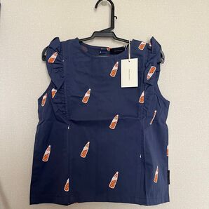 新品タグ付き タイニーコットンズ 袖なし フリルブラウス 8y