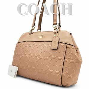 COACH コーチ トートバッグ キャリーオール シグネチャー エンボス 肩掛け