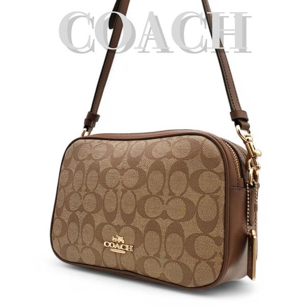 COACH ショルダーバッグ カメラバッグ シグネチャー PVC 斜め掛け