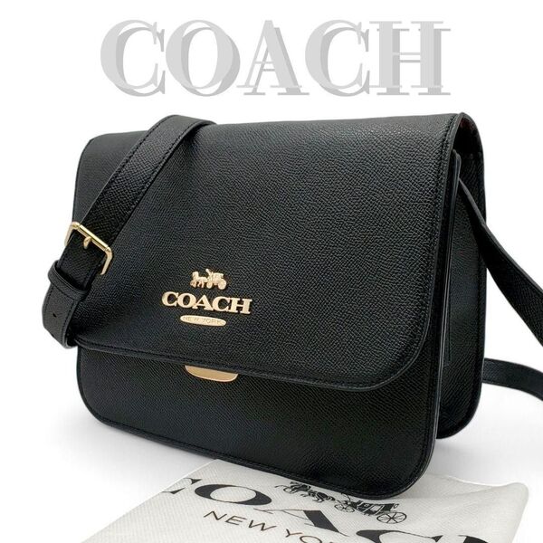 COACH ショルダーバッグ 2way ミニ レザー 斜め掛け クロスボディ 黒