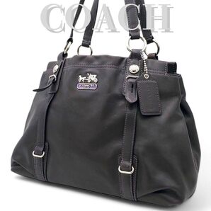 COACH トートバッグ ミア キャリーオール ショルダーバッグ 肩掛け 紫