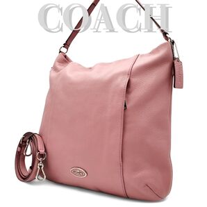 COACH ワンショルダー 2way トート ペブルドレザー 肩掛け 斜め掛け