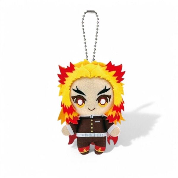 煉獄杏寿郎 鬼滅の刃 Chibiぬいマスコット ぬいぐるみキーホルダー