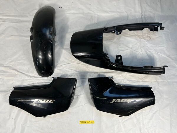 【中古・純正】JADE250 MC23 カウルセット ジェイド フロントフェンダー テールカウル サイドカバー 部品18 黒