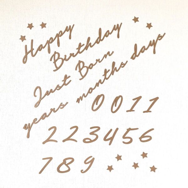木製風レターバナー ニューボーン 誕生日 バースデー 月齢 フォト 壁面 飾り