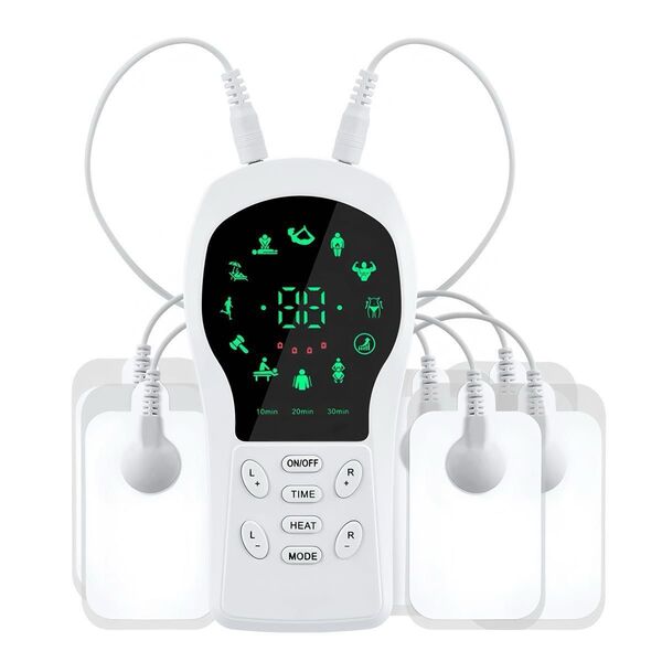 リラクゼーション器 EMS微電流ケア 全身筋肉刺激 12モード 30階段強度 A/Bデュアルチャネル仕様 男女兼用 母の日