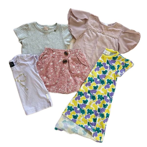 ベビー服 女の子 まとめ売り 90サイズ セット 90 95 女の子服 春服 夏服 春 夏 トップス Tシャツ ワンピース 半袖
