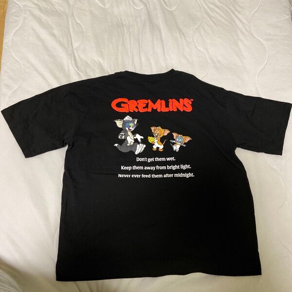 100周年 L ワーナー グレムリン ギズモ トムとジェリー 半袖 Tシャツ プリント コラボ