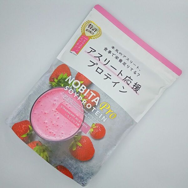 NOBITA Pro ノビタプロ ソイプロテイン いちごミルク味 750g