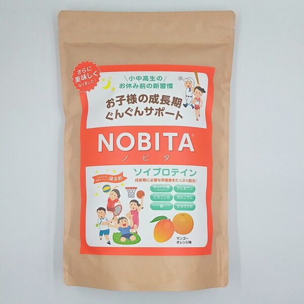 NOBITA ノビタ プロテイン マンゴーオレンジ味 600g ソイプロテイン