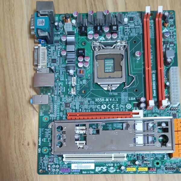 Intel LGA1156 MicroATX マザーボード H55H-M v:1.1 動作品